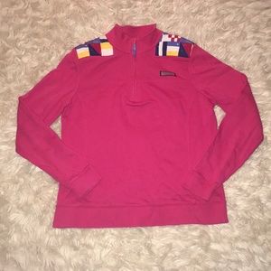 Vineyard Vines Pink/Multicolored Patterned Sweater